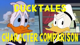 DuckTales Character Comparison Donald Duck