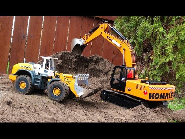 RC ADVENTURES - Earth Digger 4200XL Excavator & Liebherr 574 Wheel Loader