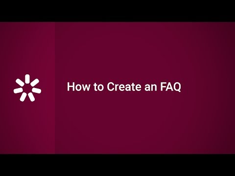 How to Create an FAQ