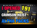 I OPENED 191 CRIMSON HEIST ALPHA PACKS - Rainbow Six Siege