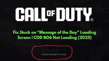 Herstel Black Ops 6, blijft hangen op het laadscherm van "Bericht van de dag" | COD BO6 laadt nie...