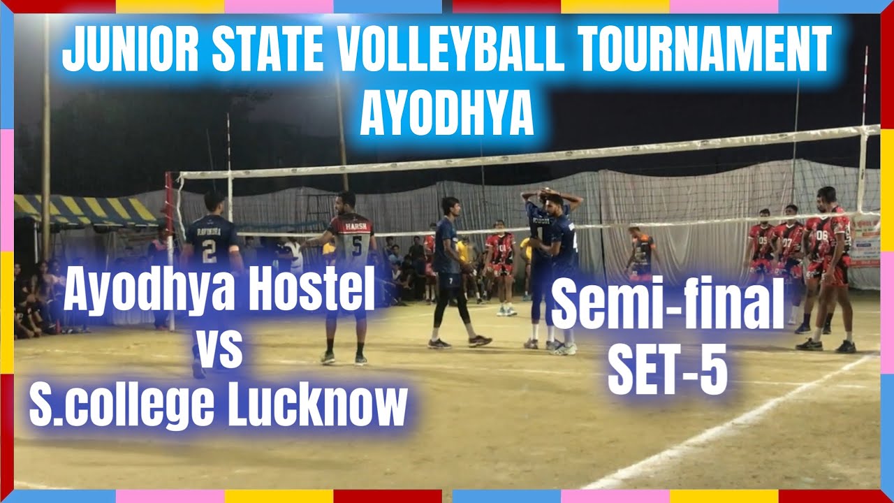 SET5 Ayodhya Hostel vs S.College Lucknow Junior State Volleyball