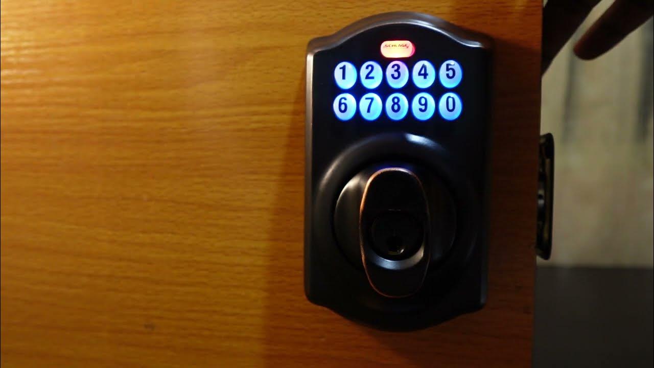 How to add and delete user code on schlage keyless entry be365 fe595
