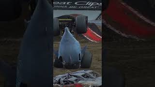 Monster Jam Detroit 2023 Megalodon Crazy Save #Monsterjam #Monstertruck #Shorts #Stunts