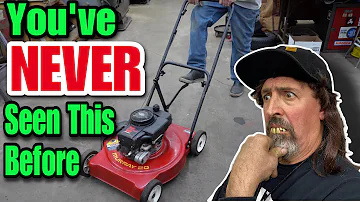 You've NEVER Seen This RARE Push Mower Kick Starter!