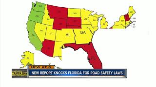 Report: Florida falls 'dangerously behind' on road safety laws
