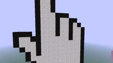 Minecraft Pixel Art 4 Hand Cursor