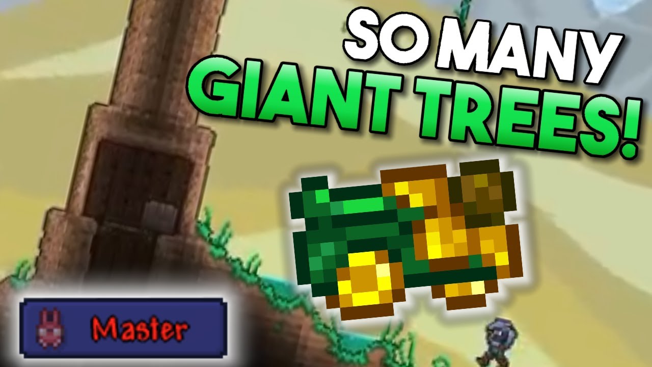 WHAT'S WITH ALL THE GIANT TREES?? Terraria 1.4 Master Mode