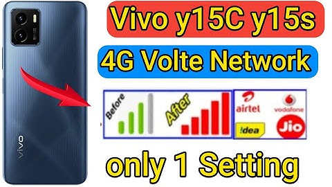 vivo y15s y15c 4g Volte Network setting || How to solve 4g volte network setting