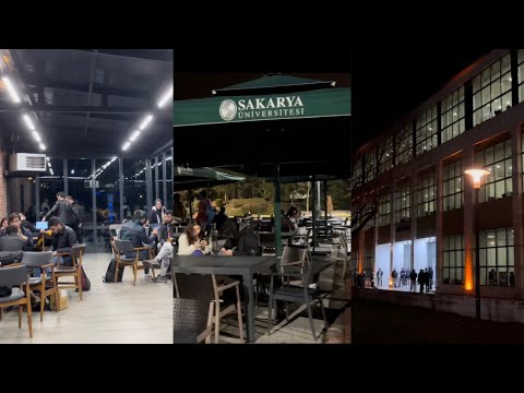 Sakarya Üniversitesi’ni Akşam Turlayalım | Saü kafe, yemekhane, Sakarya uygulamalı bilimler, tömer