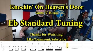 Video thumbnail of "Knockin' On Heaven's Door - Guns N' Roses (Bass Cover with Tabs)"