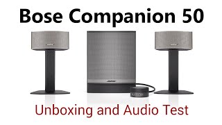 Bose Companion 50 Unboxing - audio test