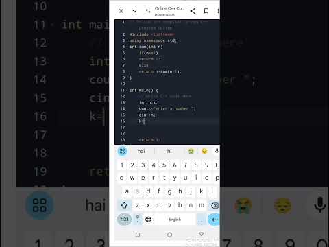 C++ program #to