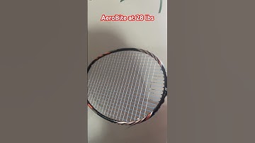 Yonex AeroBite Badminton String Sound at 28 lbs #badminton #badmintonstring #yonexbadminton