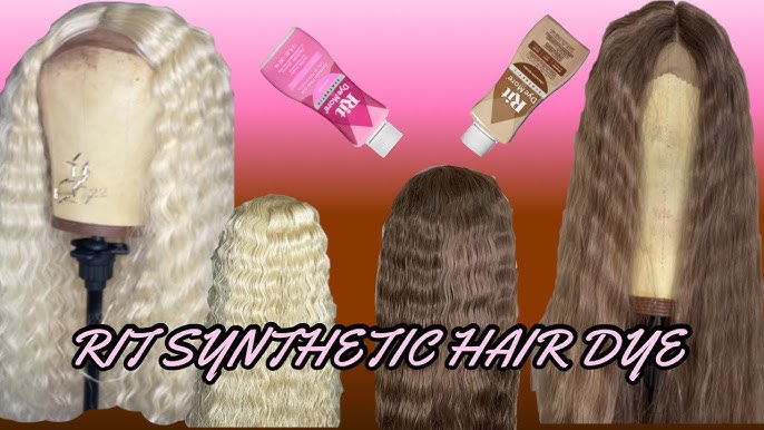 How To Dye A Synthetic Wig Pink Water Color Method, Rit Dye Synthetic Hair, SeNyabella