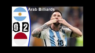 ملخص مباراة الارجنتين واندونيسيا |2-0| مباراة ودية 19/6/2023