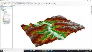 3D visualization of dem in ArcScene || Showing DEM in 3D || Raster To TIN