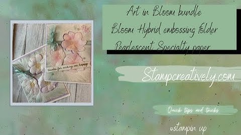 Art in Bloom Bundle, Bloom Hybrid Embossing Folder, Pearlescent Speciality paper