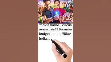circus movie budget box office collection #ytshorts #shorts