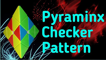 Pyraminx Puzzle:Easiest way to create the Checkerboard Patteren