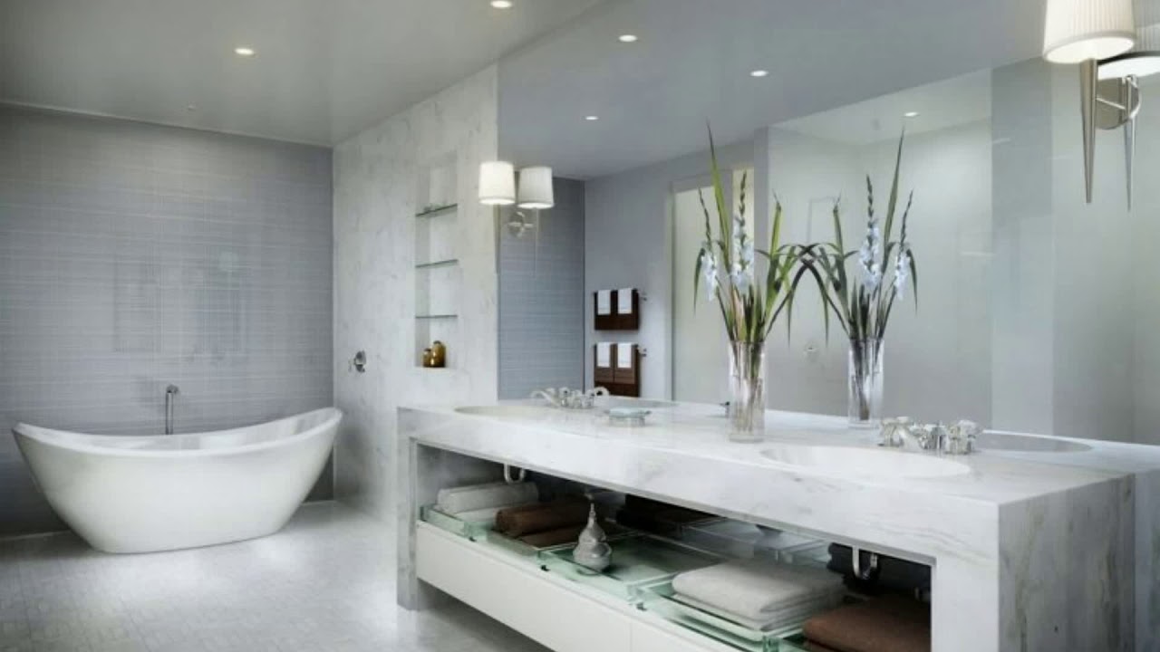 ★ TOP 40 ★ Small Bathroom Grey Floor