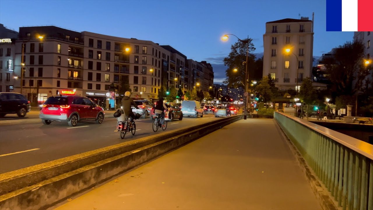 🇫🇷【4K】Paris Night Walk - Levallois Perret 92 - Neuilly sur Seine - Paris 16th