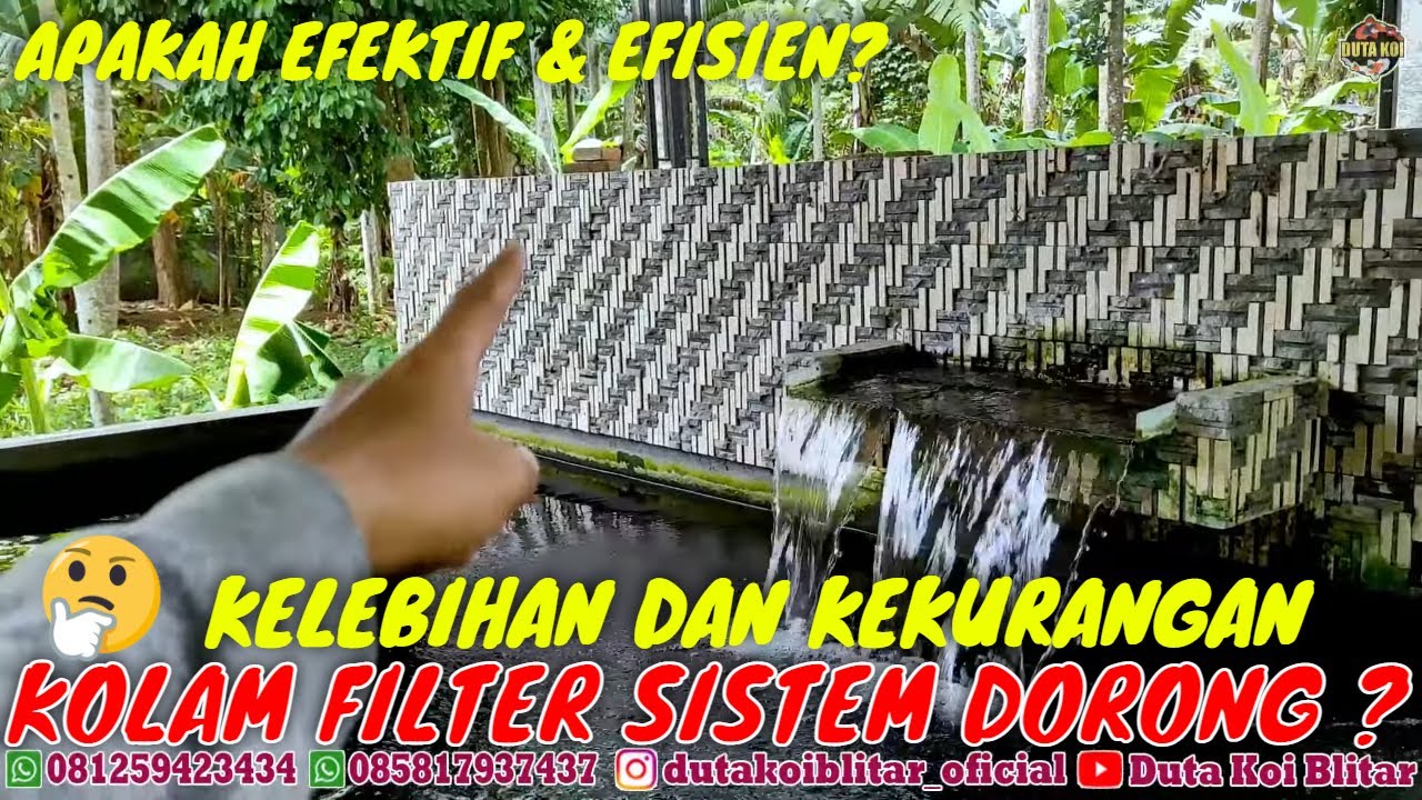 KELEBIHAN DAN KEKURANGAN KOLAM FILTER SISTEM DORONG YouTube