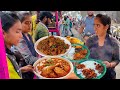 Cheapest RoadSide Unlimited Meals | Indian Street Food | #Meals #Vegmeals #NonVegMeals