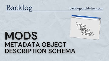 MODS Metadata Object Description Schema