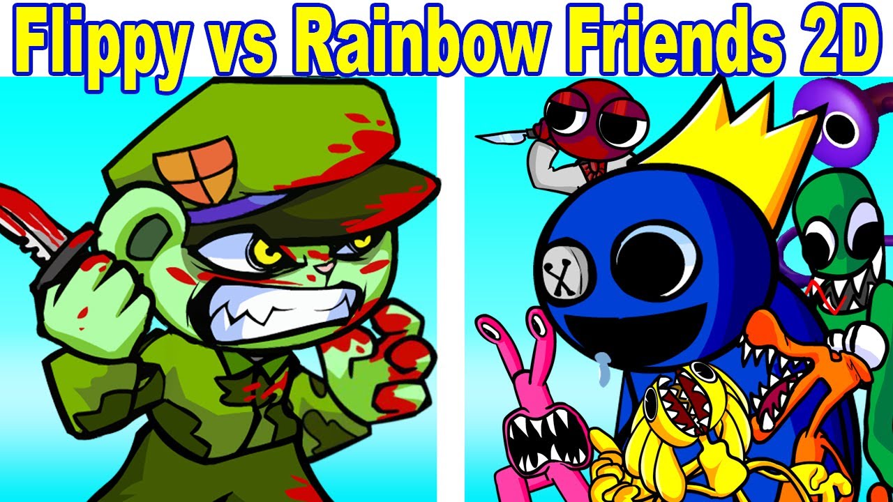 vs rainbow friends but 2d (green) : r/FridayNightFunkin