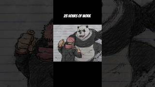 Yuji Itadori Vs Panda | JJK (Notebook Animation) #anime #jjk