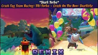♦[Tiki Turbo   Sharkbite] Crash Tag Team Racing/Crash: On The Run! MASHUP — Tikibite / Shark Turbo🗿🦈