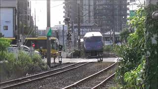 JR九州　787系特急きりしま4号鹿児島中央駅～宮崎駅（6004M）　すれ違い　キハ200　なのはな快速　鹿児島駅～中央駅（6790D）～指宿駅（3327D）滑川踏切　撮影日2026 7 23