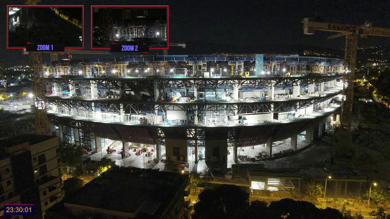 Emissió en directe 4K! 26/06/26 de Las Obras del Camp Nou!
