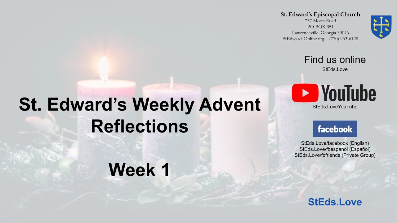 2022 Advent Reflections for Week One - YouTube