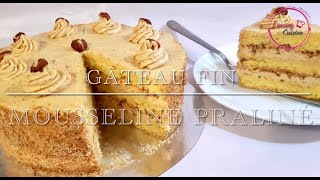 Gateau Fin Creme Mousseline Praline Youtube