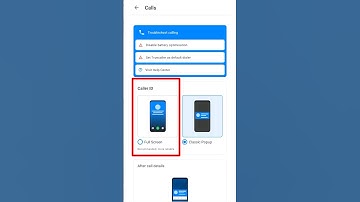 How to set full screen CALLER I