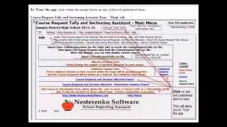 Tally Sectioning Assistant Tour - Information, Navigation
