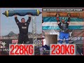 Luke Stoltman vs Big Z Log Press World Record Comparison (Side by Side)