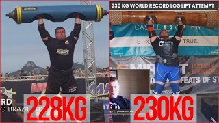 Luke Stoltman vs Big Z Log Press World Record Comparison (Side by Side)