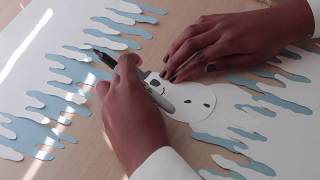 Winter Arts Crafts Icicle Border Tutorial