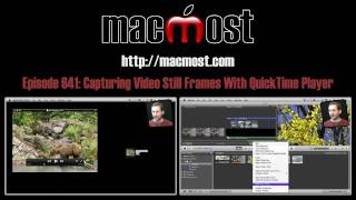 Capturing Video Still Frames With QuickTime Player (MacMost Now 641)
