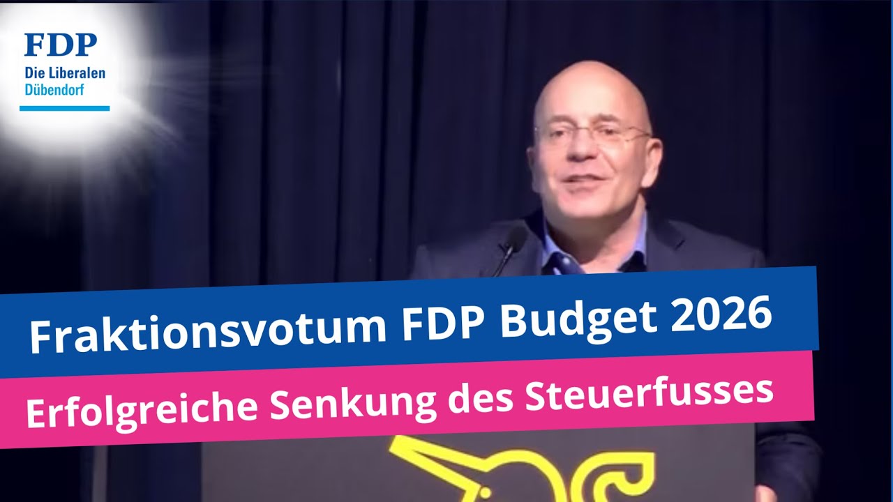 Fraktionsvotum FDP zum Budget 2026