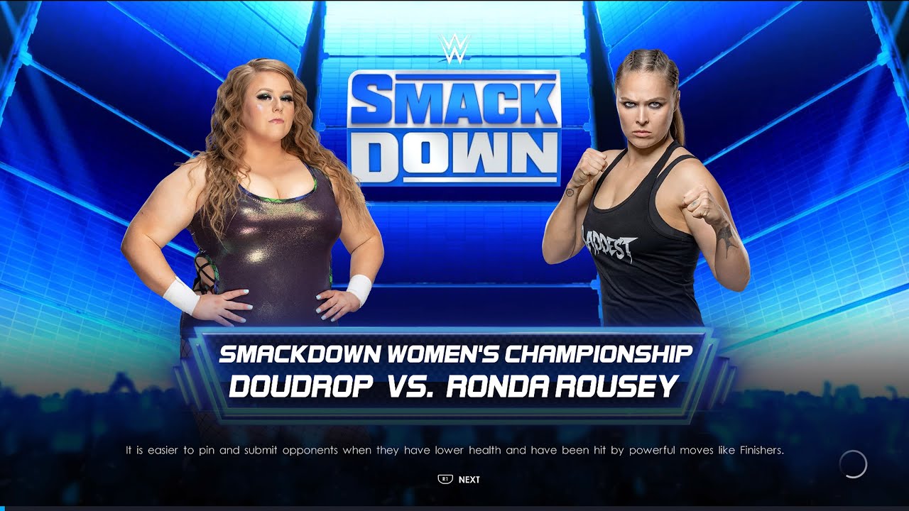 [WWE 2K22] Doudrop vs. Ronda Rousey (WWE SmackDown Women's Championship ...