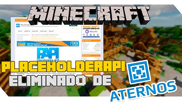¿Plugin PLACEHOLDERAPI eliminado de ATERNOS? - Minecraft