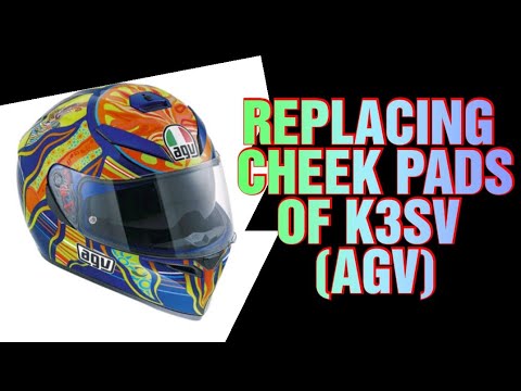 HOW TO REPLACE CHEEK PADS | (AGV) K3SV HELMET - YouTube