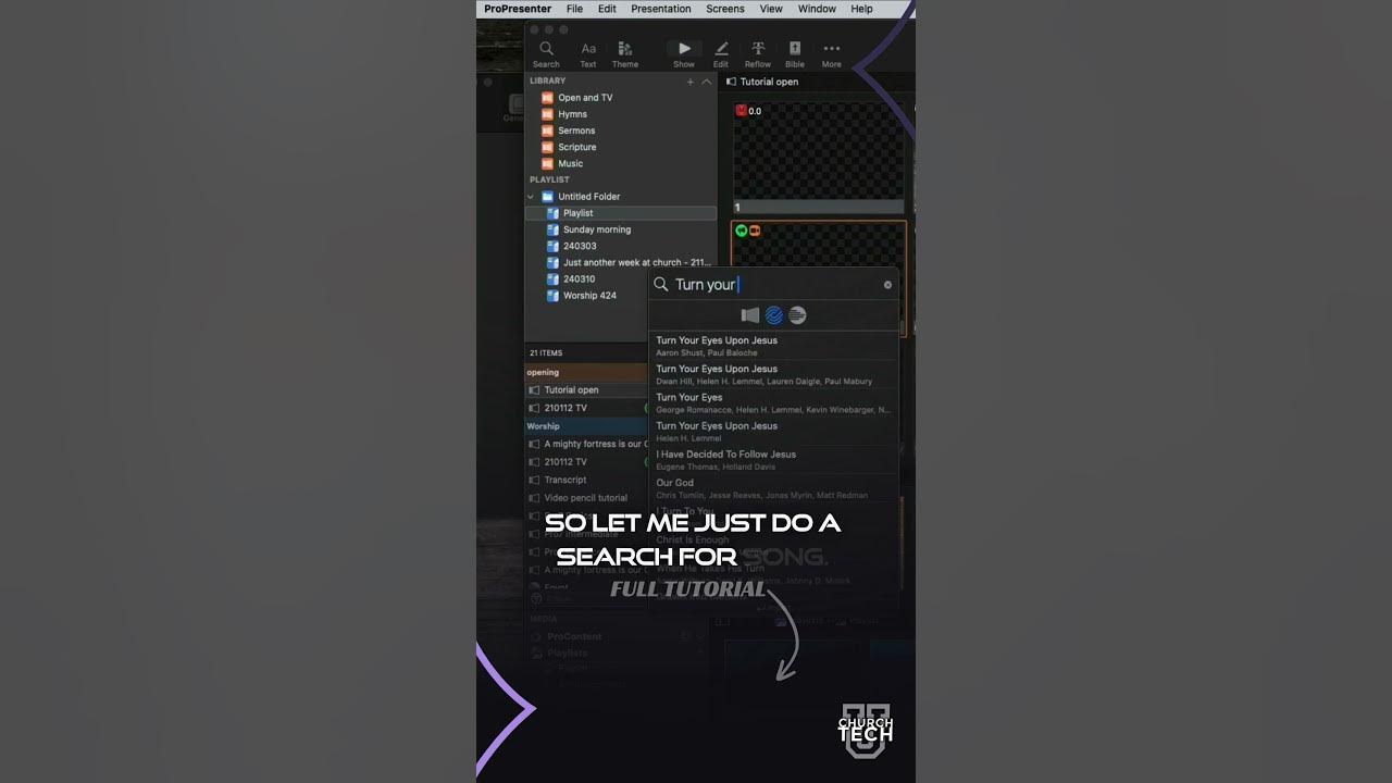Propresenter and ccli song select quick tutorial youtube