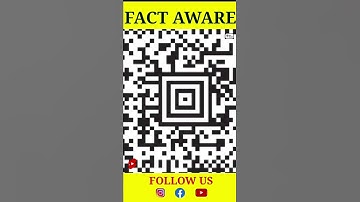 QR Code 👉 पर 3 squares ◼ होते हैं,आखिर क्यों 🤔#shorts #facts #factaware