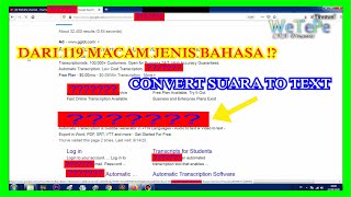 CARA CONVERT AUDIO TO TEXT ONLINE FREE, PAKE WEB INI !? || OPINIKU #5 screenshot 3