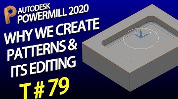 Powermill Pattern - delcam programming - Powermill 2020 - Powermill tutorial